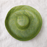Raffia Curve Brim Hat Large Brim in Avocado Madagascan