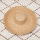 Raffia Curve Brim Hat Large Brim in Natural Madagascan