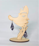 LARGE KITE COTTON EARRINGS Khmer Cambodian