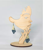 LARGE KITE COTTON EARRINGS Khmer Cambodian