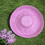 Raffia Curve Brim Hat Large Brim in Lilac Dream Madagascan