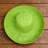 Raffia Curve Brim Hat Standard Brim in Apple Green Madagascan