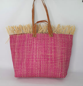 Tote Raffia Bag with Two Handles Raffia Large Madagascan
