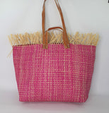 Tote Raffia Bag with Two Handles Raffia Large Madagascan