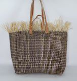 Tote Raffia Bag with Two Handles Raffia Large Madagascan