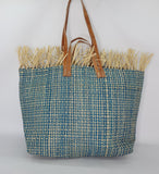 Tote Raffia Bag with Two Handles Raffia Large Madagascan