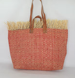 Tote Raffia Bag with Two Handles Raffia Large Madagascan