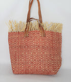 Tote Raffia Bag with Two Handles Raffia Medium Madagascan