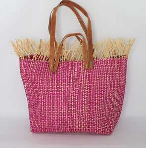 Tote Raffia Bag with Two Handles Raffia Medium Madagascan