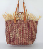 Tote Raffia Bag with Two Handles Raffia Medium Madagascan