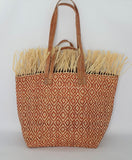Tote Raffia Bag with Two Handles Raffia Small Madagascan