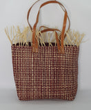 Tote Raffia Bag with Two Handles Raffia Small Madagascan