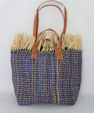 Tote Raffia Bag with Two Handles Raffia Small Madagascan