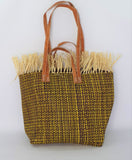 Tote Raffia Bag with Two Handles Raffia Small Madagascan