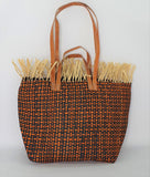 Tote Raffia Bag with Two Handles Raffia Small Madagascan