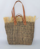 Tote Raffia Bag with Two Handles Raffia Small Madagascan