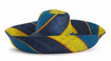 Raffia Curve Brim Hat Large Brim in Gum Drops Madagascan