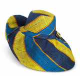 Raffia Curve Brim Hat Large Brim in Gum Drops Madagascan