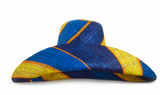 Raffia Curve Brim Hat Large Brim in Gum Drops Madagascan