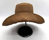 Raffia Curve Brim Hat Standard Brim in Tan Madagascan