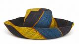 Raffia Curve Brim Hat Standard Brim in Gum Drops Madagascan