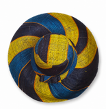 Raffia Curve Brim Hat Standard Brim in Gum Drops Madagascan