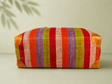 Raffia Striped Handbag Large in Fruit Salad Madagascan