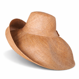 Raffia Curve Brim Hat Large Brim in Boutique Beige Madagascan