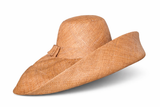 Raffia Curve Brim Hat Large Brim in Boutique Beige Madagascan