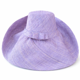 Raffia Curve Brim Hat Large Brim in Cornflower Madagascan