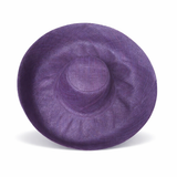 Raffia Curve Brim Hat Large Brim in Dark Indigo Madagascan