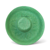 Raffia Curve Brim Hat Large Brim in Light Mint Green Madagascan