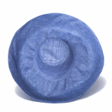 Raffia Curve Brim Hat Large Brim in Denim Blue Madagascan