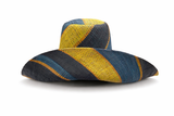 Raffia Curve Brim Hat Large Brim in Gum Drops Madagascan