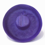Raffia Curve Brim Hat Large Brim in Indigo Madagascan