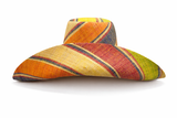 Raffia Curve Brim Hat Large Brim in Jelly Beans Madagascan