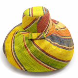 Raffia Curve Brim Hat Large Brim in Jelly Beans Madagascan