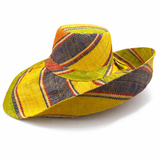 Raffia Curve Brim Hat Large Brim in Jelly Beans Madagascan