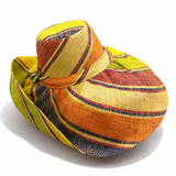 Raffia Curve Brim Hat Large Brim in Jelly Beans Madagascan