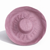 Raffia Curve Brim Hat Large Brim in Lavender Madagascan