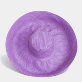 Raffia Curve Brim Hat Large Brim in Lavender Water Madagascan