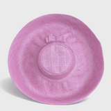 Raffia Curve Brim Hat Large Brim in Lilac Dream Madagascan