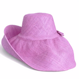 Raffia Curve Brim Hat Large Brim in Lilac Dream Madagascan