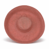 Raffia Curve Brim Hat Large Brim in Melon Pink Madagascan