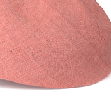 Raffia Curve Brim Hat Large Brim in Melon Pink Madagascan
