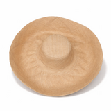Raffia Curve Brim Hat Large Brim in Natural Madagascan