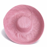 Raffia Curve Brim Hat Large Brim in Opera Mauve Madagascan