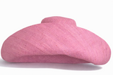 Raffia Curve Brim Hat Large Brim in Opera Mauve Madagascan