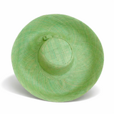 Raffia Curve Brim Hat Large Brim in Pastel Green Madagascan
