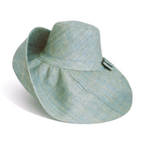 Raffia Curve Brim Hat Large Brim in Robin Egg Blue Madagascan